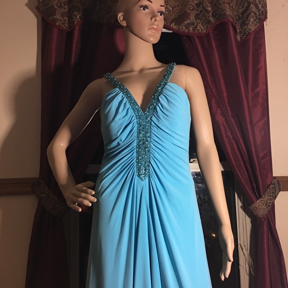 Prom Dress/Evening Gown Baby Blue Torquise - Picture 1 of 8